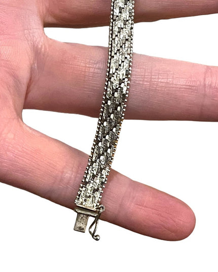 Sterling silver 925 Italy Riccio Bracelet Womens