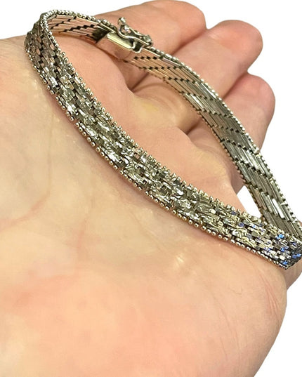Sterling silver 925 Italy Riccio Bracelet Womens