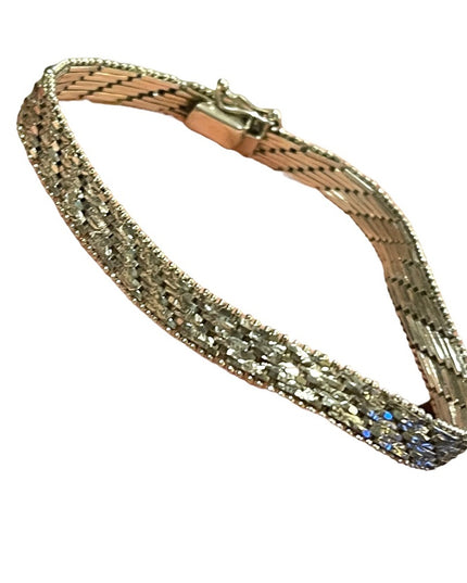 Sterling silver 925 Italy Riccio Bracelet Womens