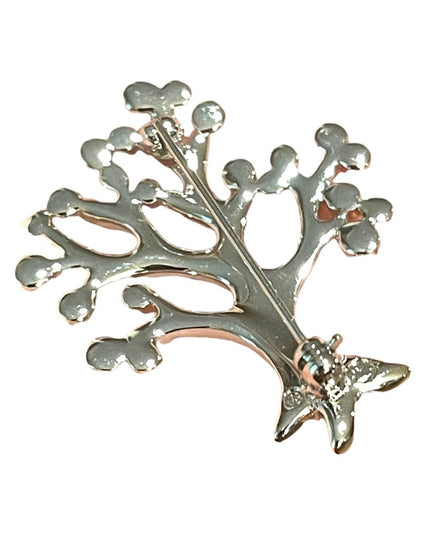 Swarovski Authentic (Swan) Crystal Blue clear TREE OF LIFE brooch Rare retired