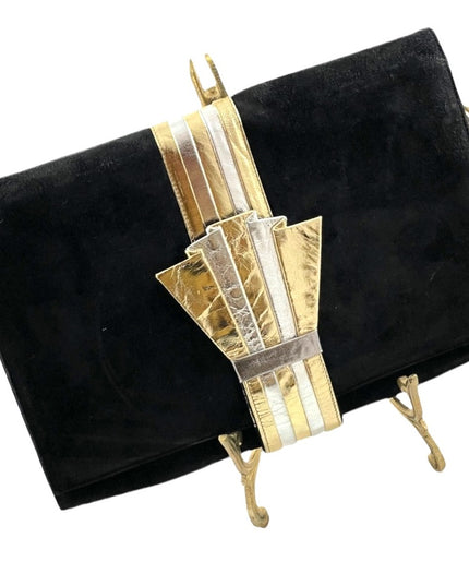 Vintage Capucine For Rayne Italy Suede FROM Paris See note! Leather Purse french