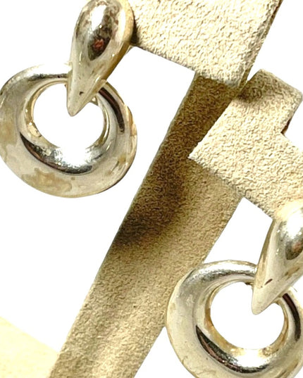 Vintage sterling silver 925 chunky dangle earrings