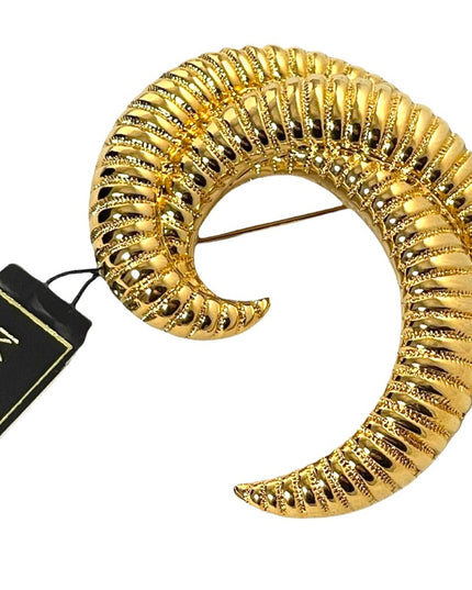Vintage gold Monet swirl brooch New item