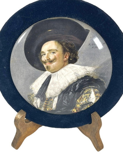 Staffordshire England Ceramic LARGE Cameo hanging Frans Hals Laughing Cavaliet