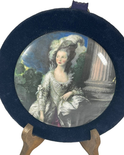 Staffordshire England Ceramic LARGE Cameo wall hanging Honorable Mrs. Graham