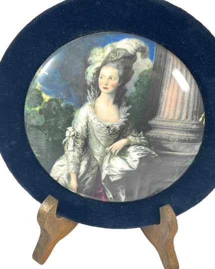 Staffordshire England Ceramic LARGE Cameo wall hanging Honorable Mrs. Graham