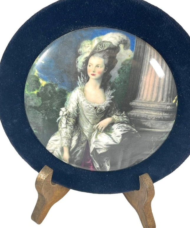 Staffordshire England Ceramic LARGE Cameo wall hanging Honorable Mrs. Graham