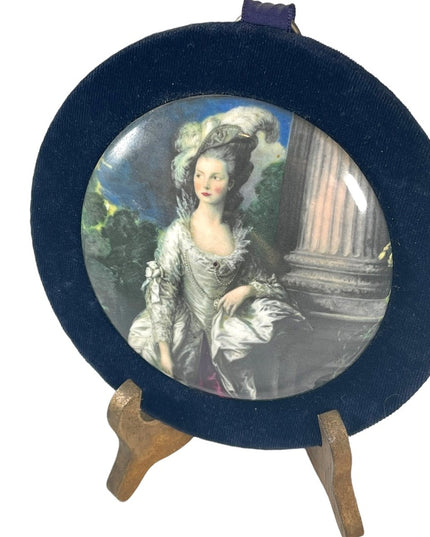 Staffordshire England Ceramic LARGE Cameo wall hanging Honorable Mrs. Graham