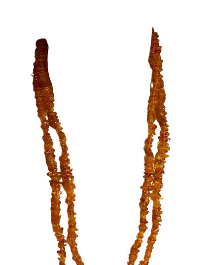 Vintage Long Authentic Baltic honey AMBER chip necklace