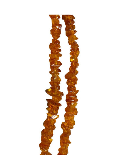 Vintage Long Authentic Baltic honey AMBER chip necklace