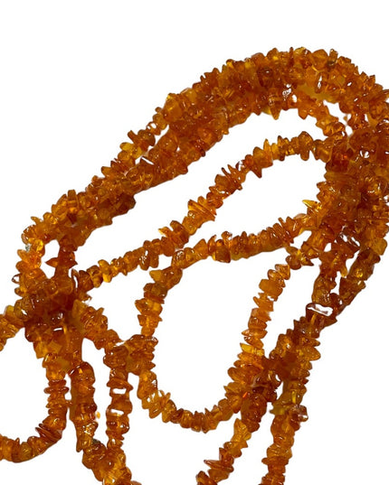 Vintage Long Authentic Baltic honey AMBER chip necklace