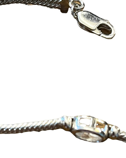 Sterling silver 925 Crystal link bracelet