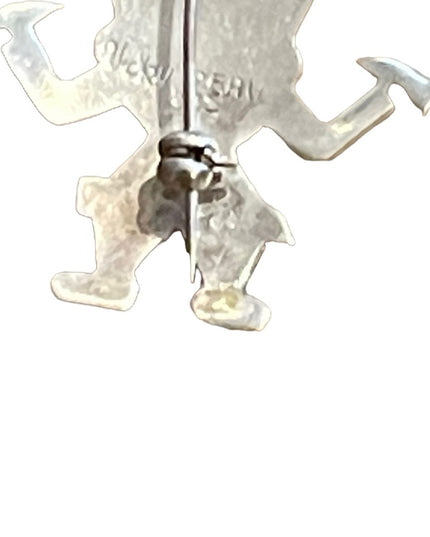 Vintage 1960s Sterling silver signed 924 Peru Incan Tumi Brooch