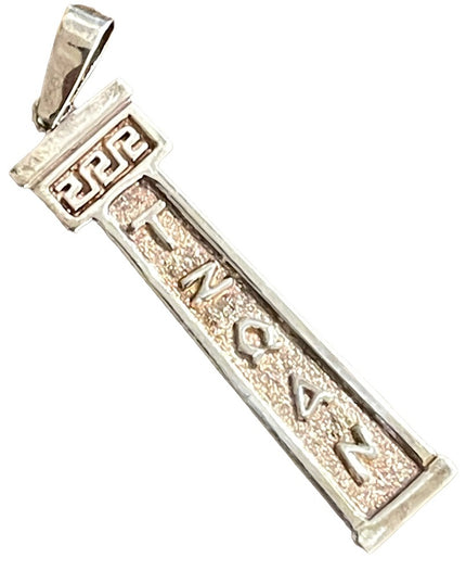 Vintage Sterling silver imported “Joanne” Egyptian pendant Egypt Hyroglyphs