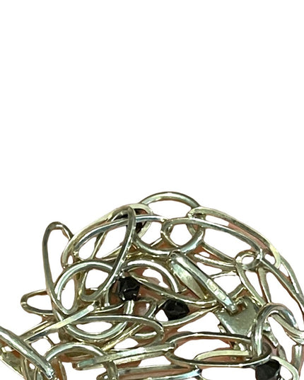 Sterling silver 925 Italy large link Fancy bracelet
