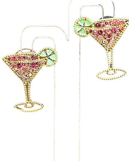 SUGARFIX by BaubleBar Cosmopolitan Drop Earrings gold finish pierced retired