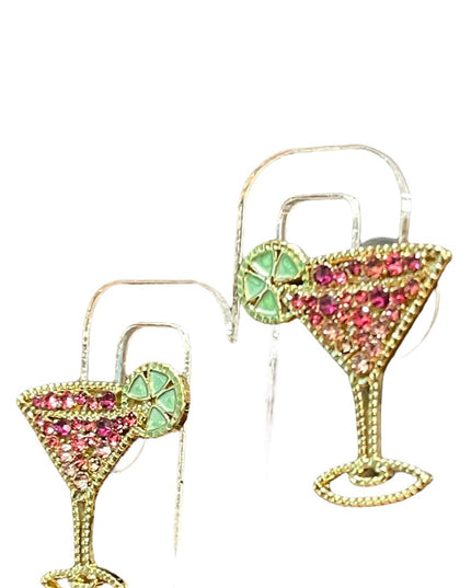 SUGARFIX by BaubleBar Cosmopolitan Drop Earrings gold finish pierced retired