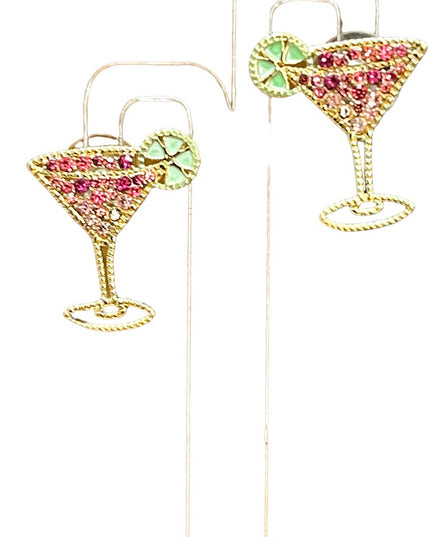 SUGARFIX by BaubleBar Cosmopolitan Drop Earrings gold finish pierced retired