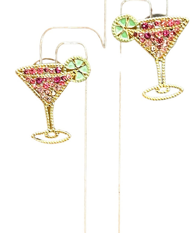 SUGARFIX by BaubleBar Cosmopolitan Drop Earrings gold finish pierced retired