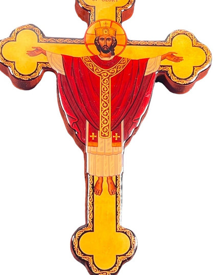 Monastery Icons The King of glory Religious Jesus cross hand made crucifix wall