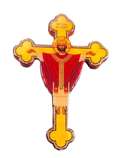 Monastery Icons The King of glory Religious Jesus cross hand made crucifix wall