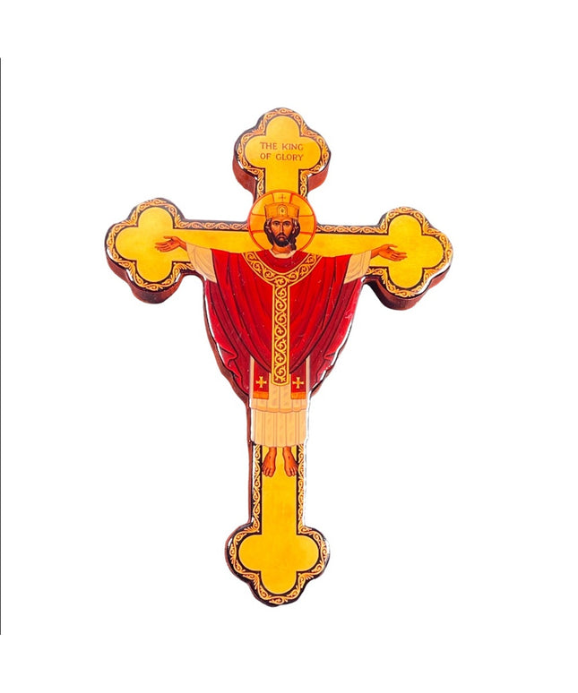 Monastery Icons The King of glory Religious Jesus cross hand made crucifix wall