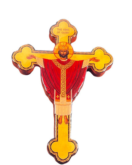 Monastery Icons The King of glory Religious Jesus cross hand made crucifix wall