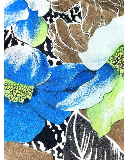 Vintage 1960s VERA Hawaiian flower silk scarf