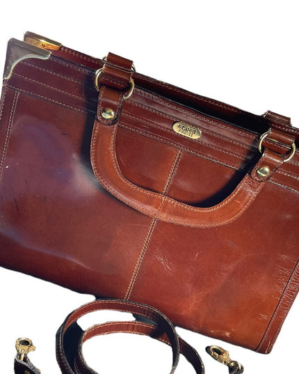 Vintage 1960s Gianni Firenze Italy Italian amber Leather purse shoulder bag