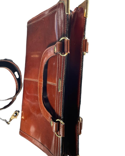Vintage 1960s Gianni Firenze Italy Italian amber Leather purse shoulder bag