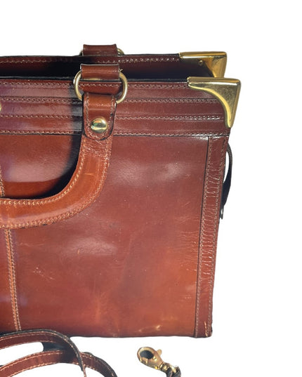 Vintage 1960s Gianni Firenze Italy Italian amber Leather purse shoulder bag