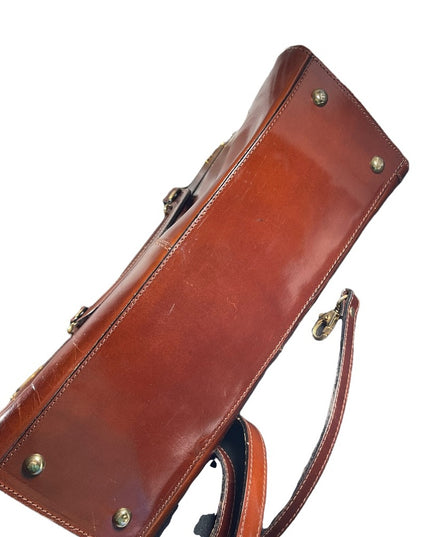 Vintage 1960s Gianni Firenze Italy Italian amber Leather purse shoulder bag