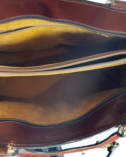 Vintage 1960s Gianni Firenze Italy Italian amber Leather purse shoulder bag
