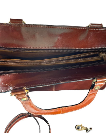 Vintage 1960s Gianni Firenze Italy Italian amber Leather purse shoulder bag