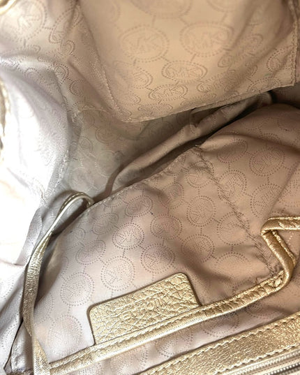 Lovely Gold Metalic Michael Kors Large shoulder bag hobo