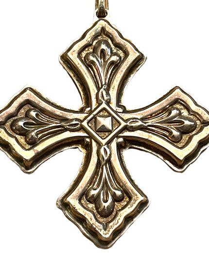Vintage 1981 Reed & Barton Sterling silver 925 Christmas Cross necklace pendant