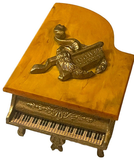 Vintage 1960s Thorsen Grand Piano Bakelite Piano Music Box Switzerland Rare
