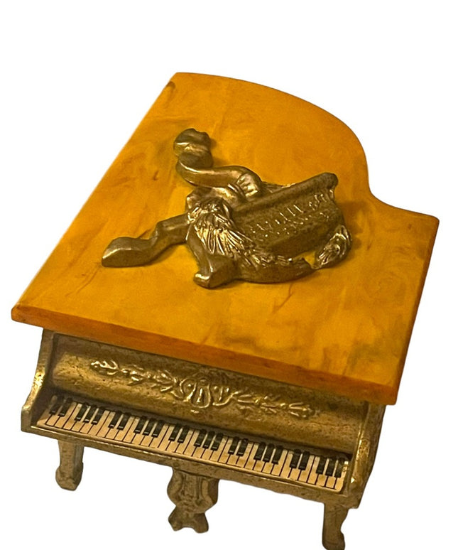 Vintage 1960s Thorsen Grand Piano Bakelite Piano Music Box Switzerland Rare