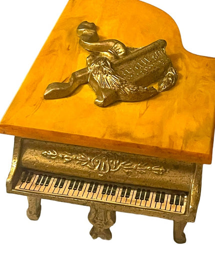 Vintage 1960s Thorsen Grand Piano Bakelite Piano Music Box Switzerland Rare