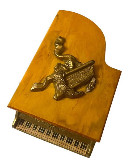 Vintage 1960s Thorsen Grand Piano Bakelite Piano Music Box Switzerland Rare