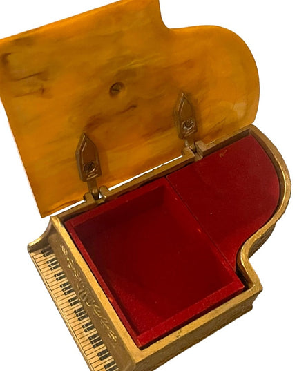 Vintage 1960s Thorsen Grand Piano Bakelite Piano Music Box Switzerland Rare