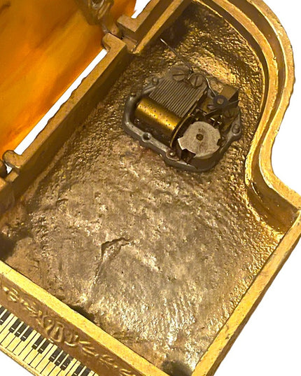 Vintage 1960s Thorsen Grand Piano Bakelite Piano Music Box Switzerland Rare