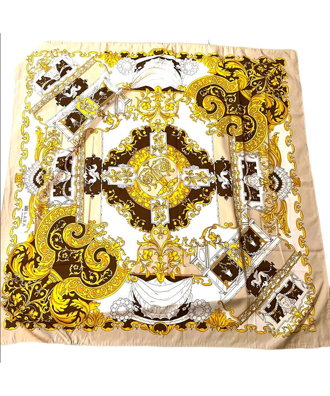 Vintage 1960s Lara per Manlio Bonetti Fancy Italy Italian scarf Polyester