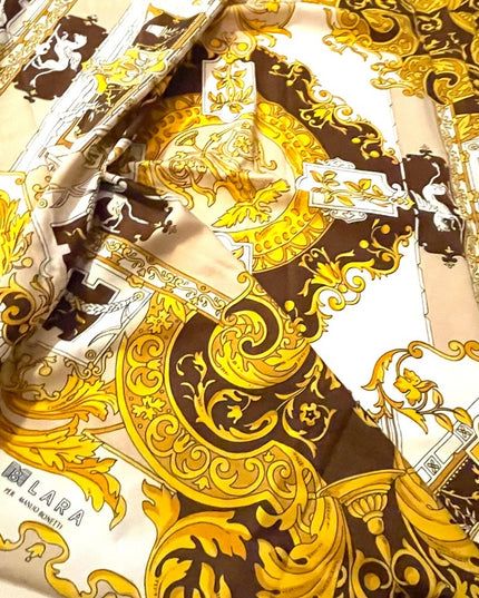 Vintage 1960s Lara per Manlio Bonetti Fancy Italy Italian scarf Polyester