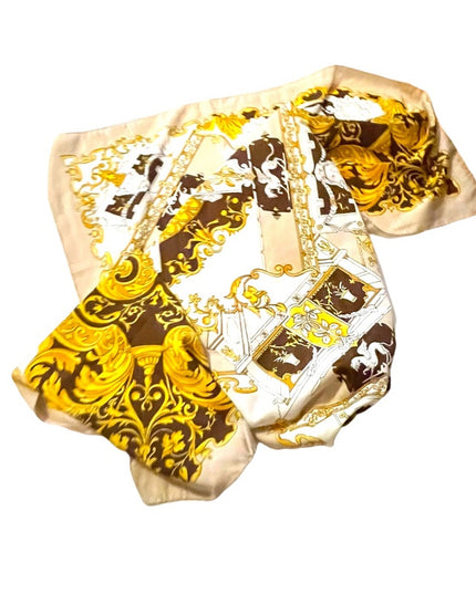 Vintage 1960s Lara per Manlio Bonetti Fancy Italy Italian scarf Polyester