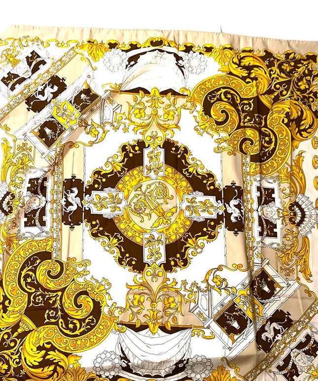 Vintage 1960s Lara per Manlio Bonetti Fancy Italy Italian scarf Polyester
