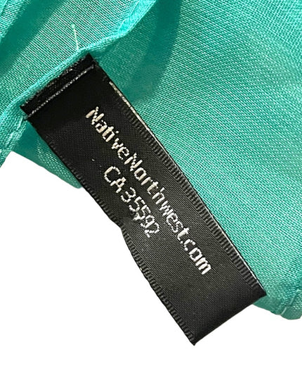 Large 70x26” Native Northwest Summer fun scarf Polyester sheer bees flowers