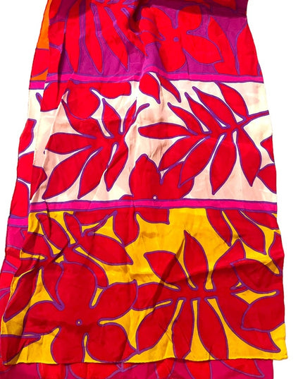 Vintage Liz Claiborne Silk Hawaiian flower scarf