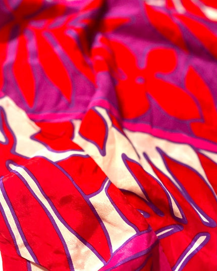 Vintage Liz Claiborne Silk Hawaiian flower scarf