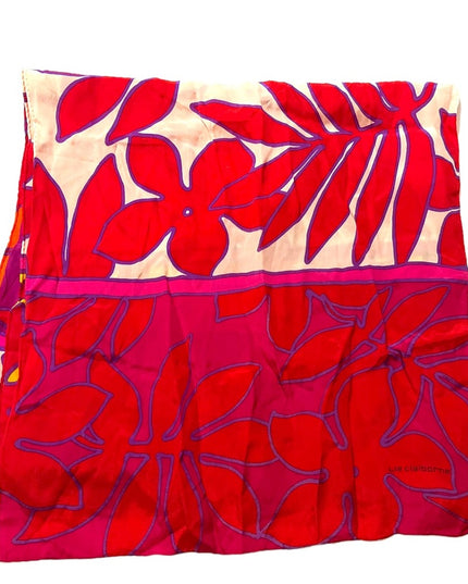 Vintage Liz Claiborne Silk Hawaiian flower scarf